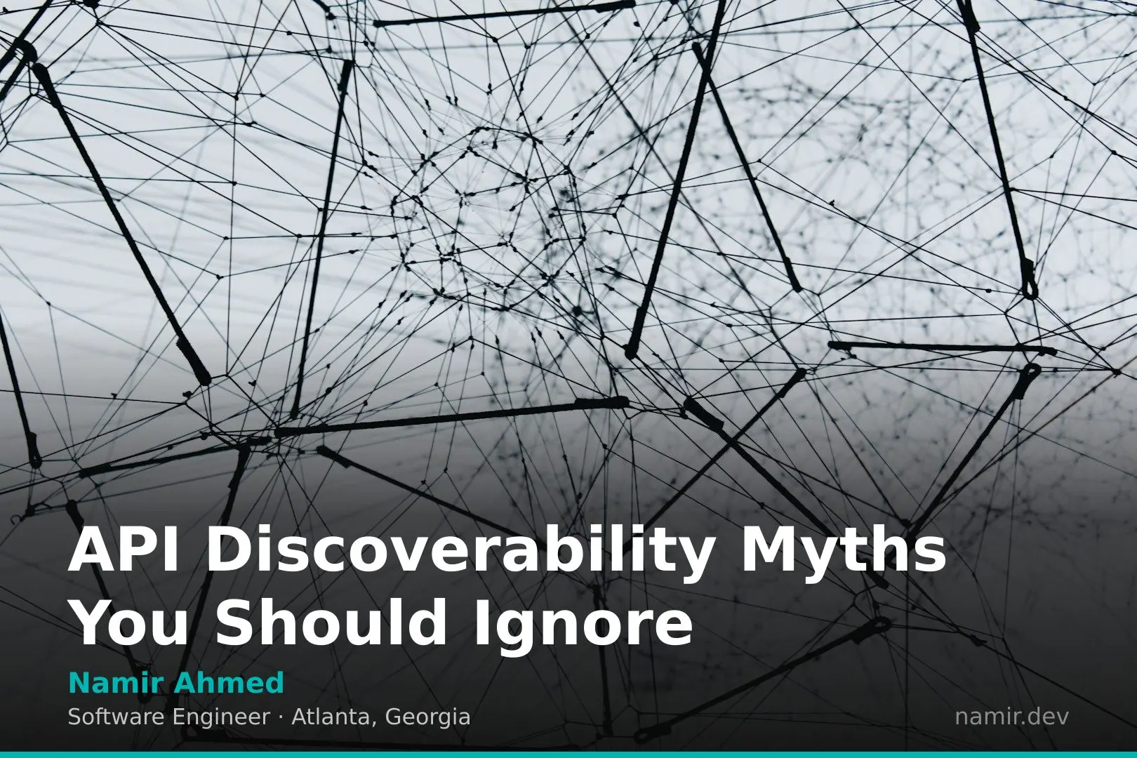 Network nodes connection for an article by Atlanta based Software Engineer, Namir Ahmed.