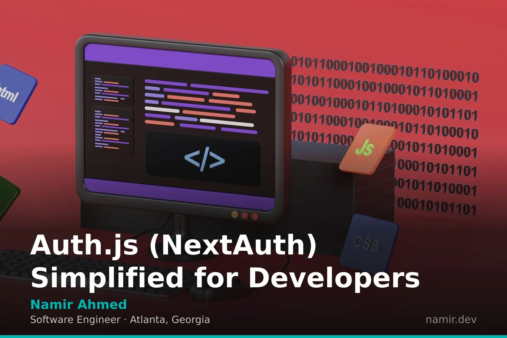 Diagram of authentication flow for an article by Atlanta based Software Engineer, Namir Ahmed.