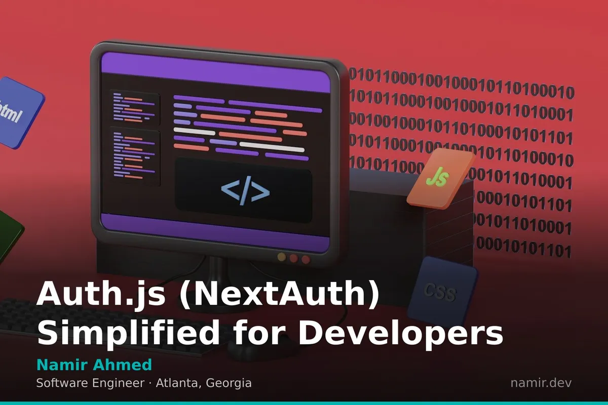 Diagram of authentication flow for an article by Atlanta based Software Engineer, Namir Ahmed.