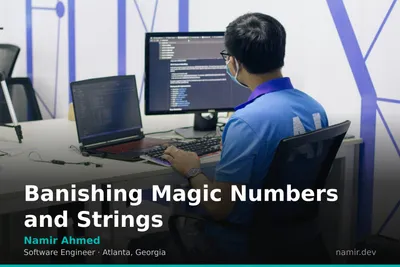 Abstract code pattern for an article by Atlanta based Software Engineer, Namir Ahmed