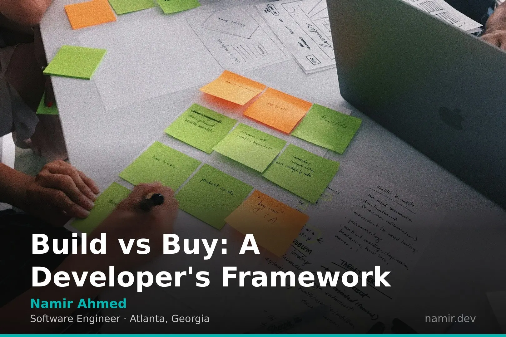 Software development flowchart for an article by Atlanta based Software Engineer, Namir Ahmed.
