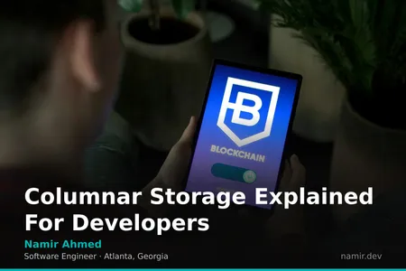 Columnar storage diagram for an article by Atlanta based Software Engineer, Namir Ahmed.