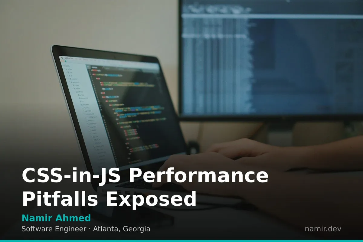 Code performance metrics chart for an article by Atlanta based Software Engineer, Namir Ahmed.
