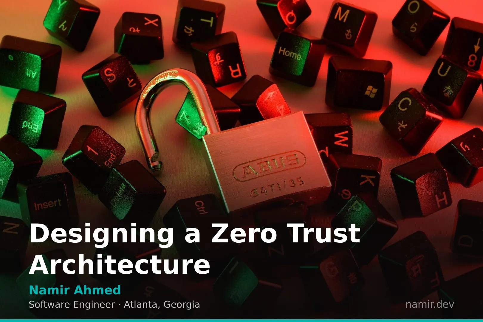 Network architecture diagram for an article by Atlanta based Software Engineer, Namir Ahmed.