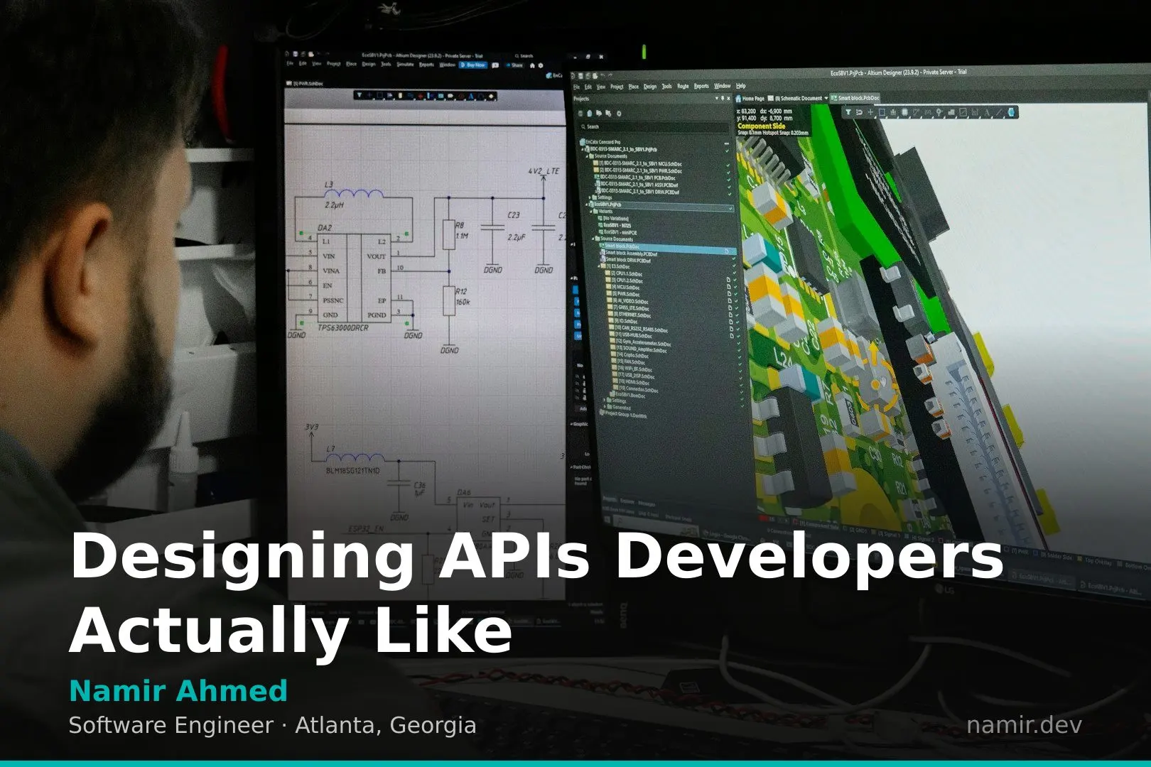 API design diagram for an article by Atlanta based Software Engineer, Namir Ahmed.
