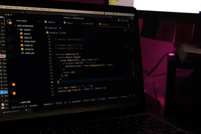 Code editor with JavaScript syntax highlighting for an article by Atlanta based Software Engineer, Namir Ahmed.