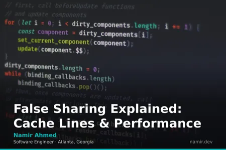 CPU cache diagram for an article by Atlanta based Software Engineer, Namir Ahmed