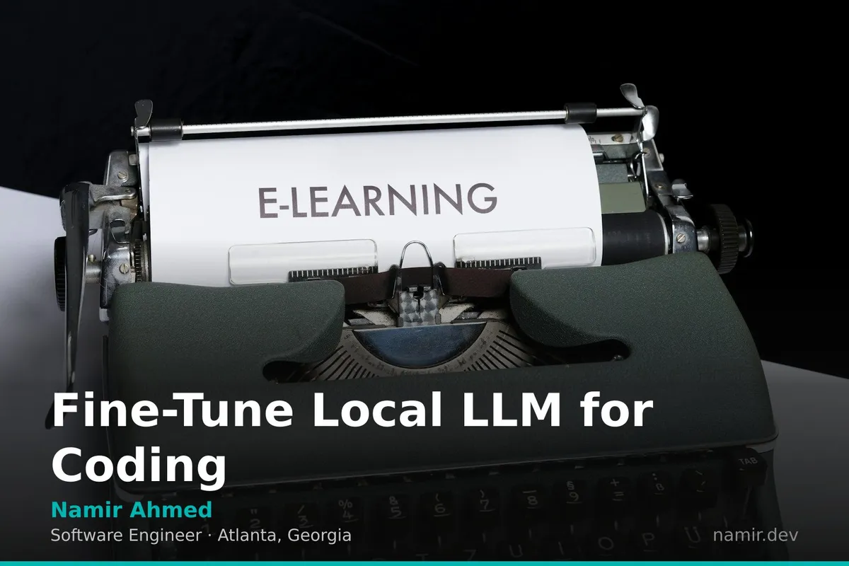 Code snippets and LLM architecture diagram for an article by Atlanta based Software Engineer, Namir Ahmed