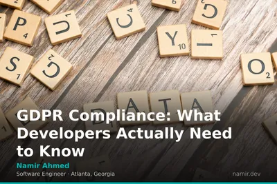 Abstract representation of data security for an article by Atlanta based Software Engineer, Namir Ahmed.