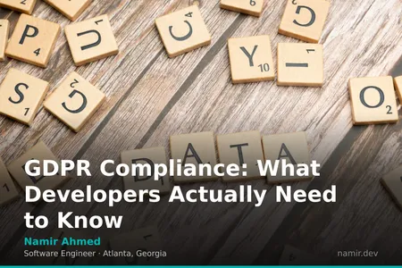 Abstract representation of data security for an article by Atlanta based Software Engineer, Namir Ahmed.