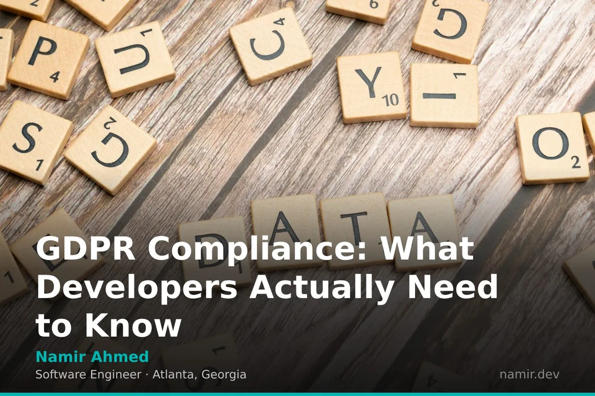 Abstract representation of data security for an article by Atlanta based Software Engineer, Namir Ahmed.