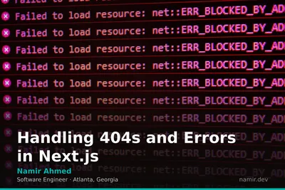 Abstract server error visual for an article by Atlanta based Software Engineer, Namir Ahmed.