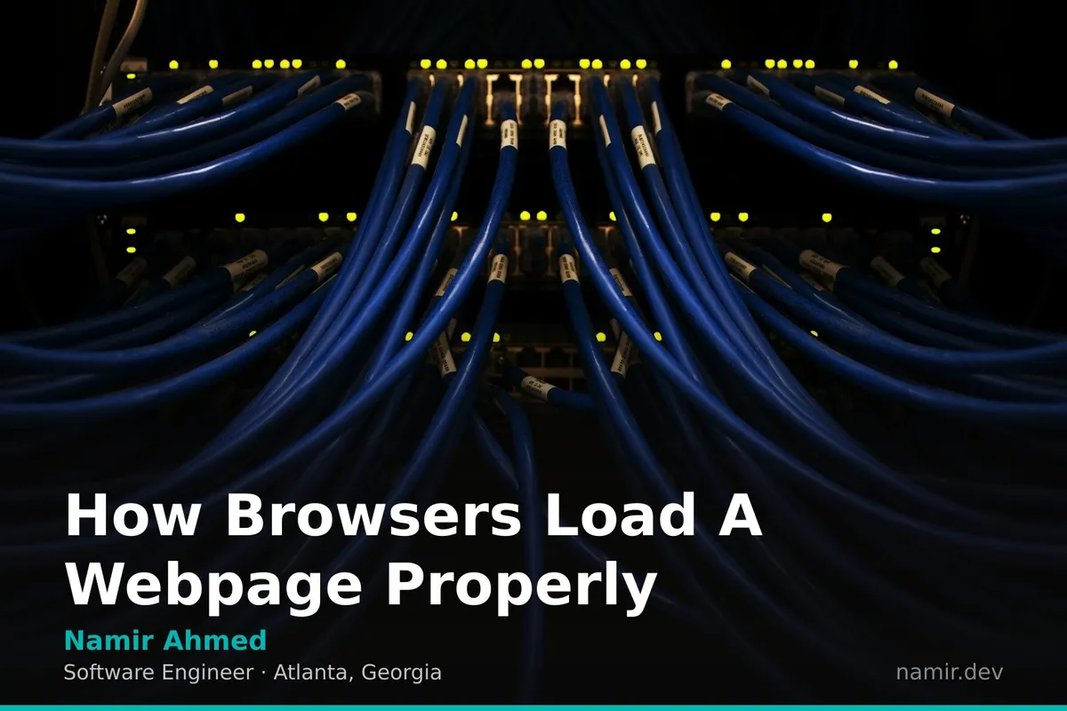 Network infrastructure for an article by Atlanta based Software Engineer, Namir Ahmed.