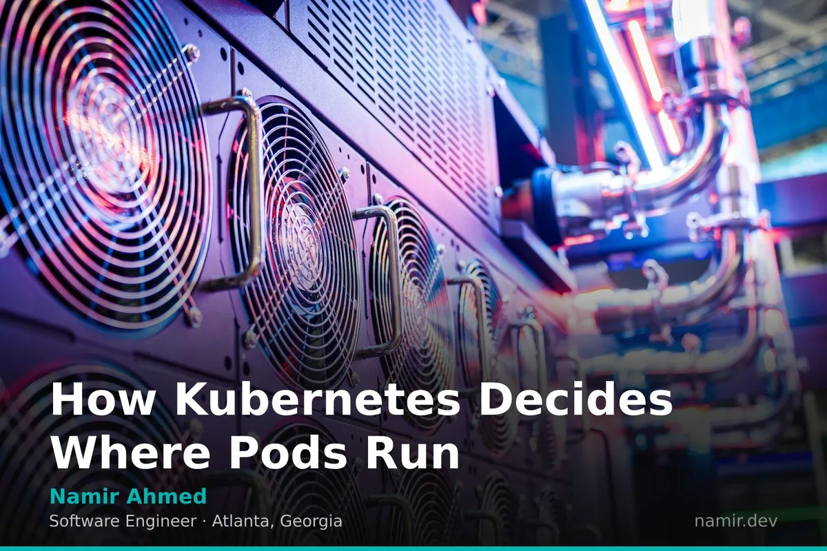 Kubernetes cluster visualization for an article by Atlanta based Software Engineer, Namir Ahmed.