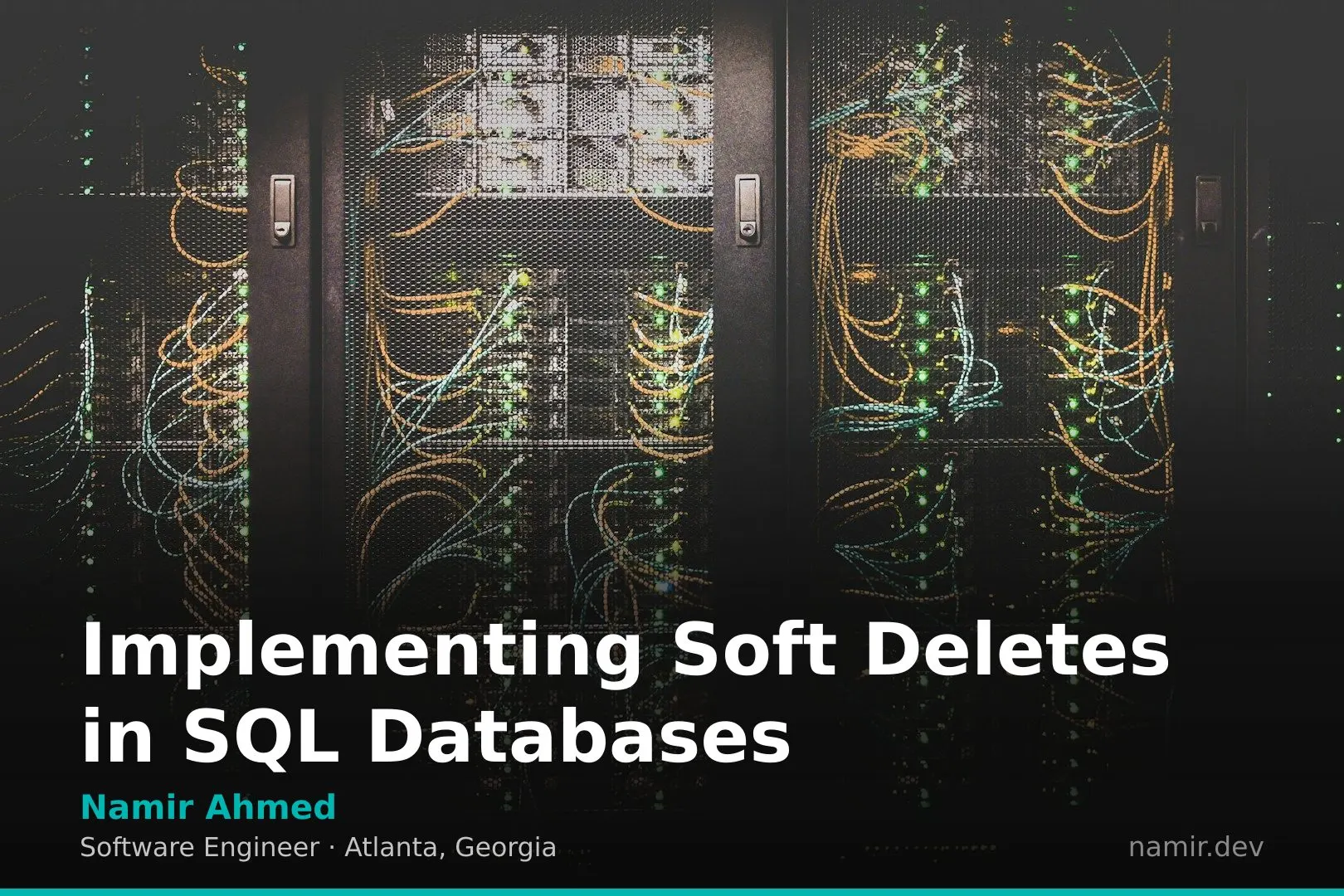 Database storage architecture diagram for an article by Atlanta based Software Engineer, Namir Ahmed.
