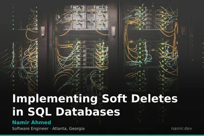 Database storage architecture diagram for an article by Atlanta based Software Engineer, Namir Ahmed.