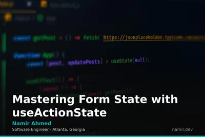 React form handling diagram for an article by Atlanta based Software Engineer, Namir Ahmed.