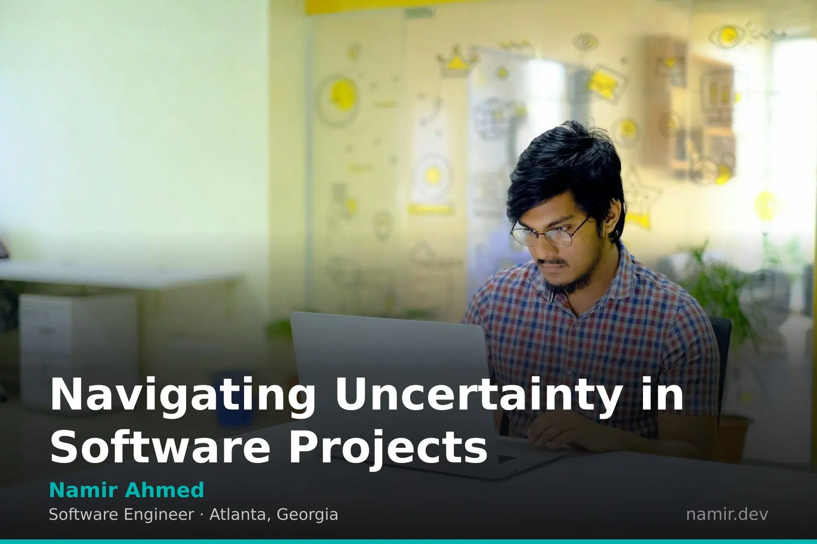 Abstract geometric shapes representing planning and uncertainty for an article by Atlanta based Software Engineer, Namir Ahmed.