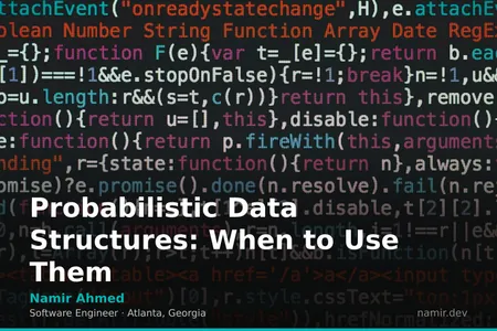 Abstract representation of data structures for an article by Atlanta based Software Engineer, Namir Ahmed.