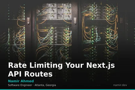 Abstract server rack visualization for an article by Atlanta based Software Engineer, Namir Ahmed.