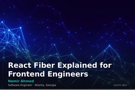 React Fiber architecture diagram for an article by Atlanta based Software Engineer, Namir Ahmed.