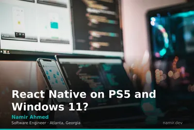Cross-platform development concept art for an article by Atlanta based Software Engineer, Namir Ahmed.