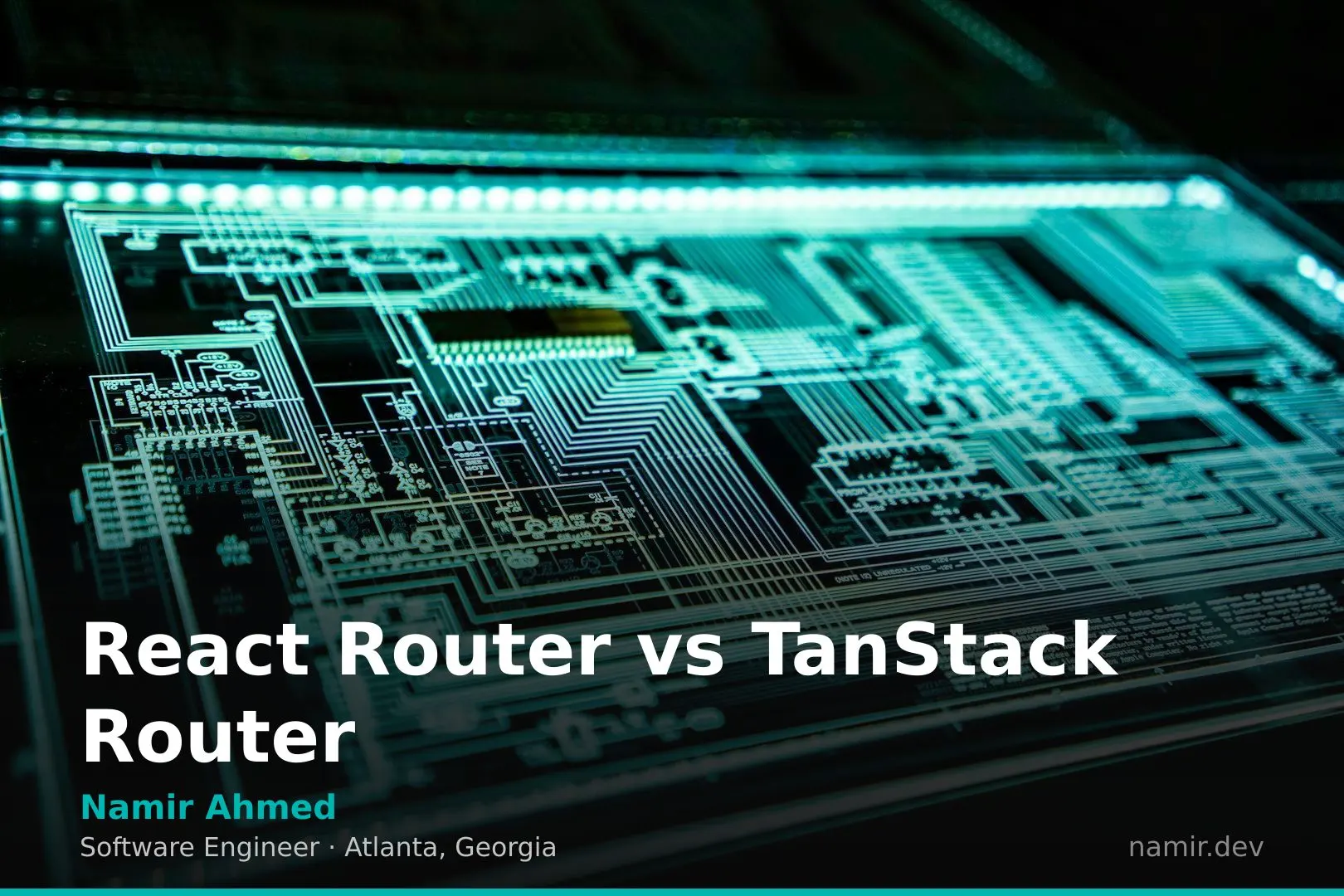 Abstract network architecture for an article by Atlanta based Software Engineer, Namir Ahmed.