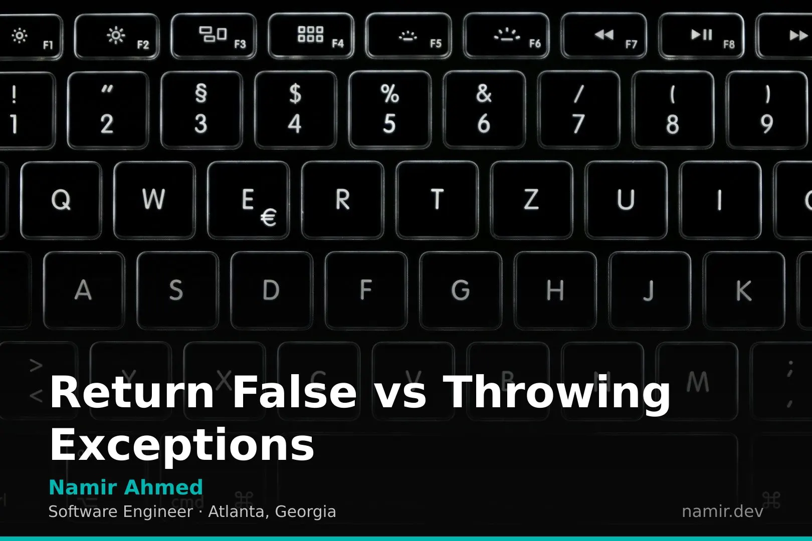 Clean code on a monitor for an article by Atlanta based Software Engineer, Namir Ahmed.