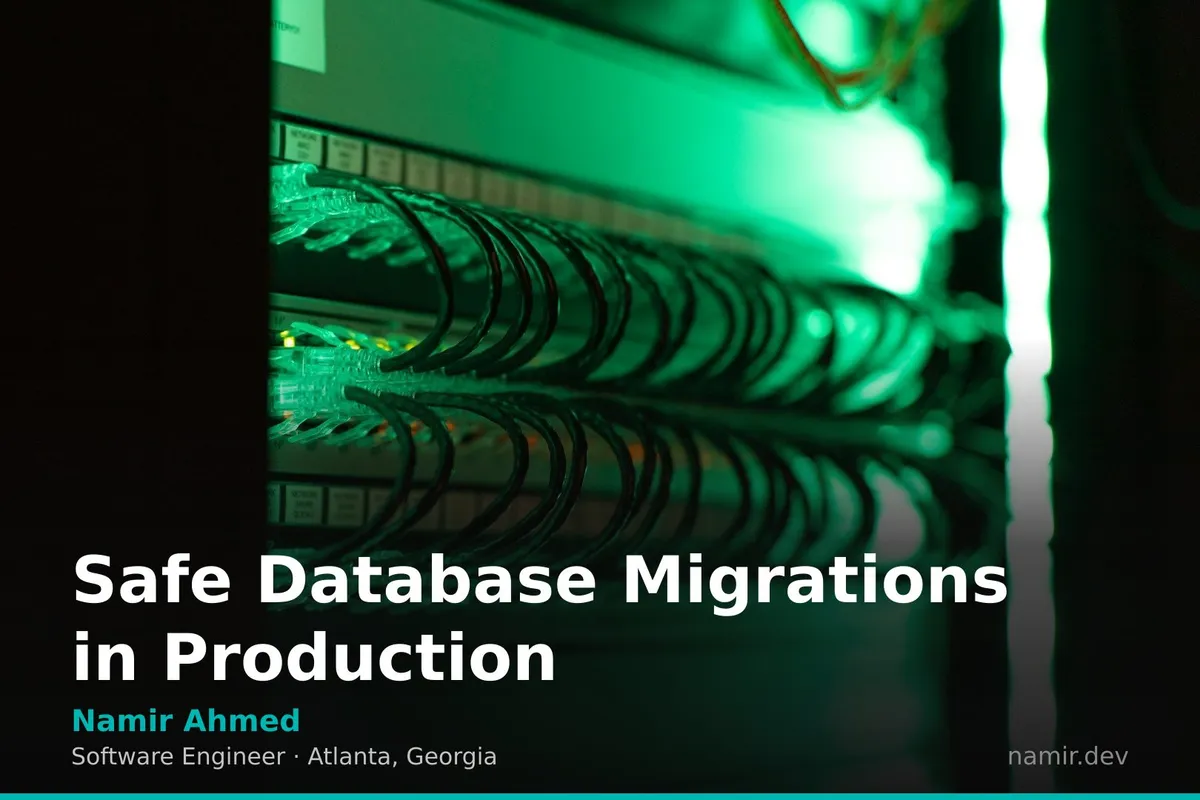 Database server rack for an article by Atlanta based Software Engineer, Namir Ahmed.
