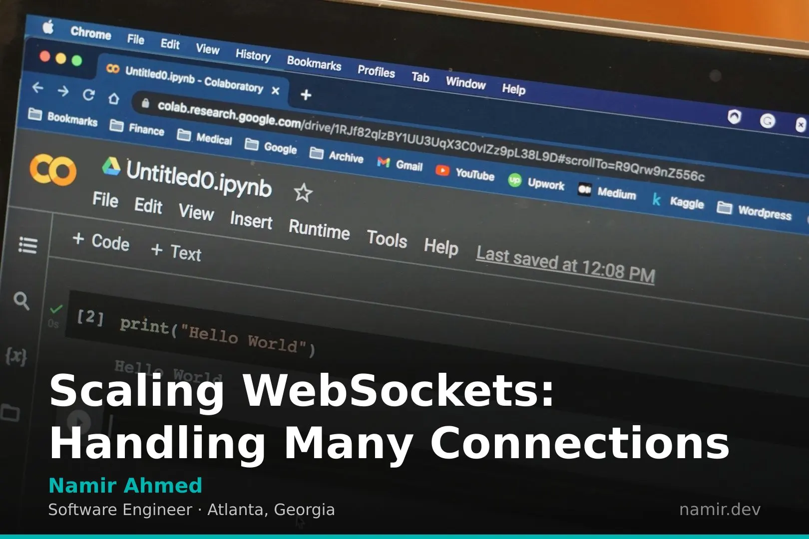 Server rack infrastructure for an article by Atlanta based Software Engineer, Namir Ahmed.