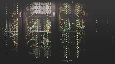 Server rack infrastructure for an article by Atlanta based Software Engineer, Namir Ahmed.