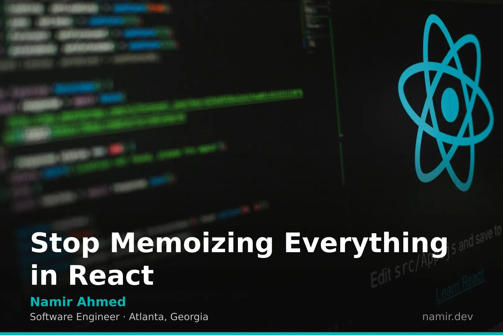 React component optimization diagram for an article by Atlanta based Software Engineer, Namir Ahmed.