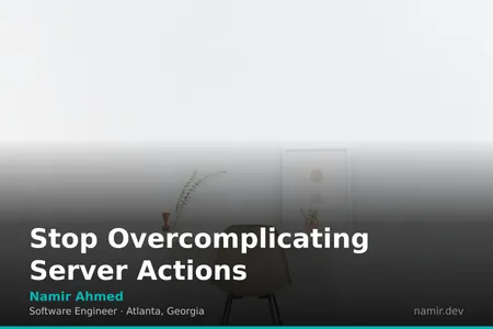 Clean code editor for an article by Atlanta based Software Engineer, Namir Ahmed.
