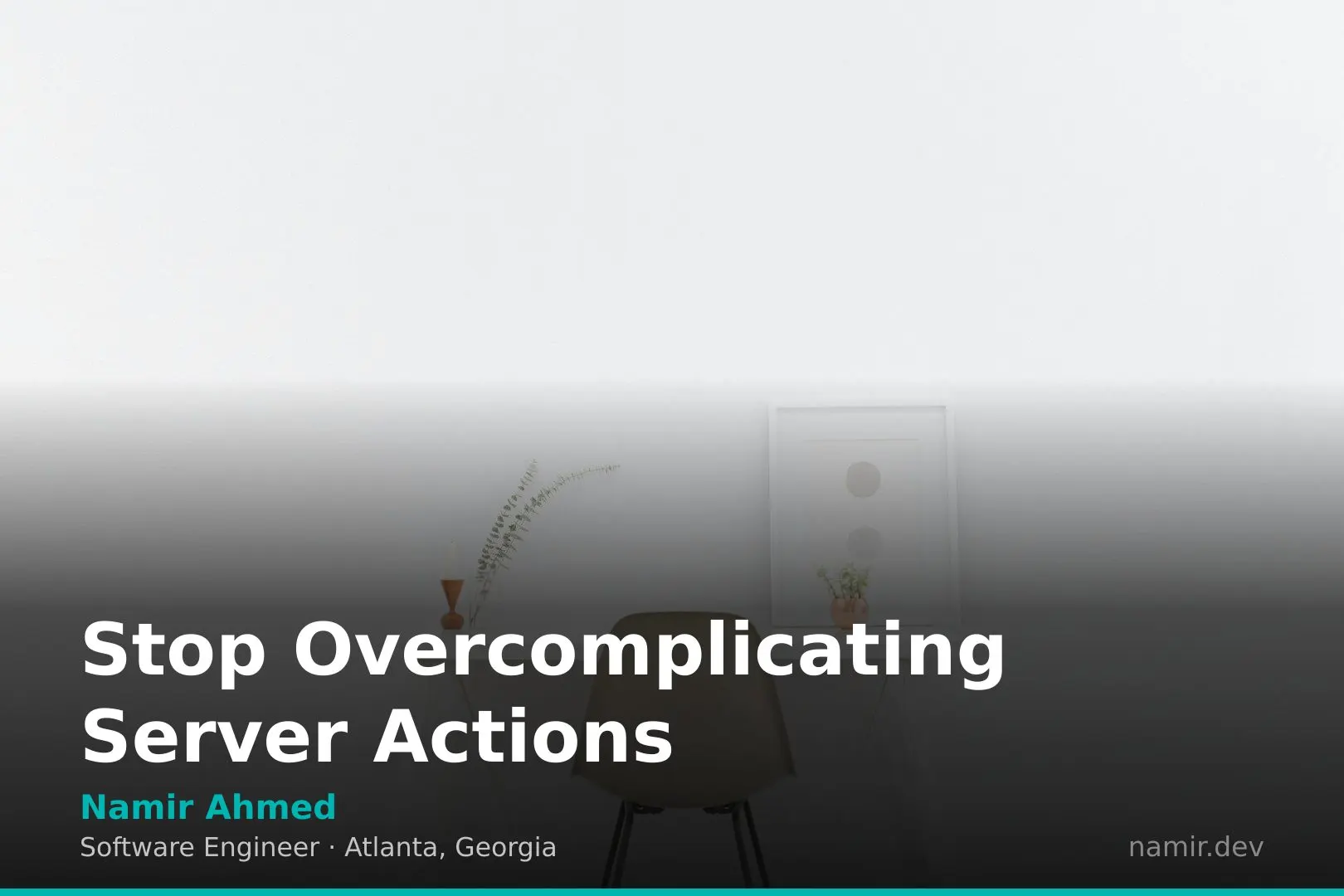 Clean code editor for an article by Atlanta based Software Engineer, Namir Ahmed.