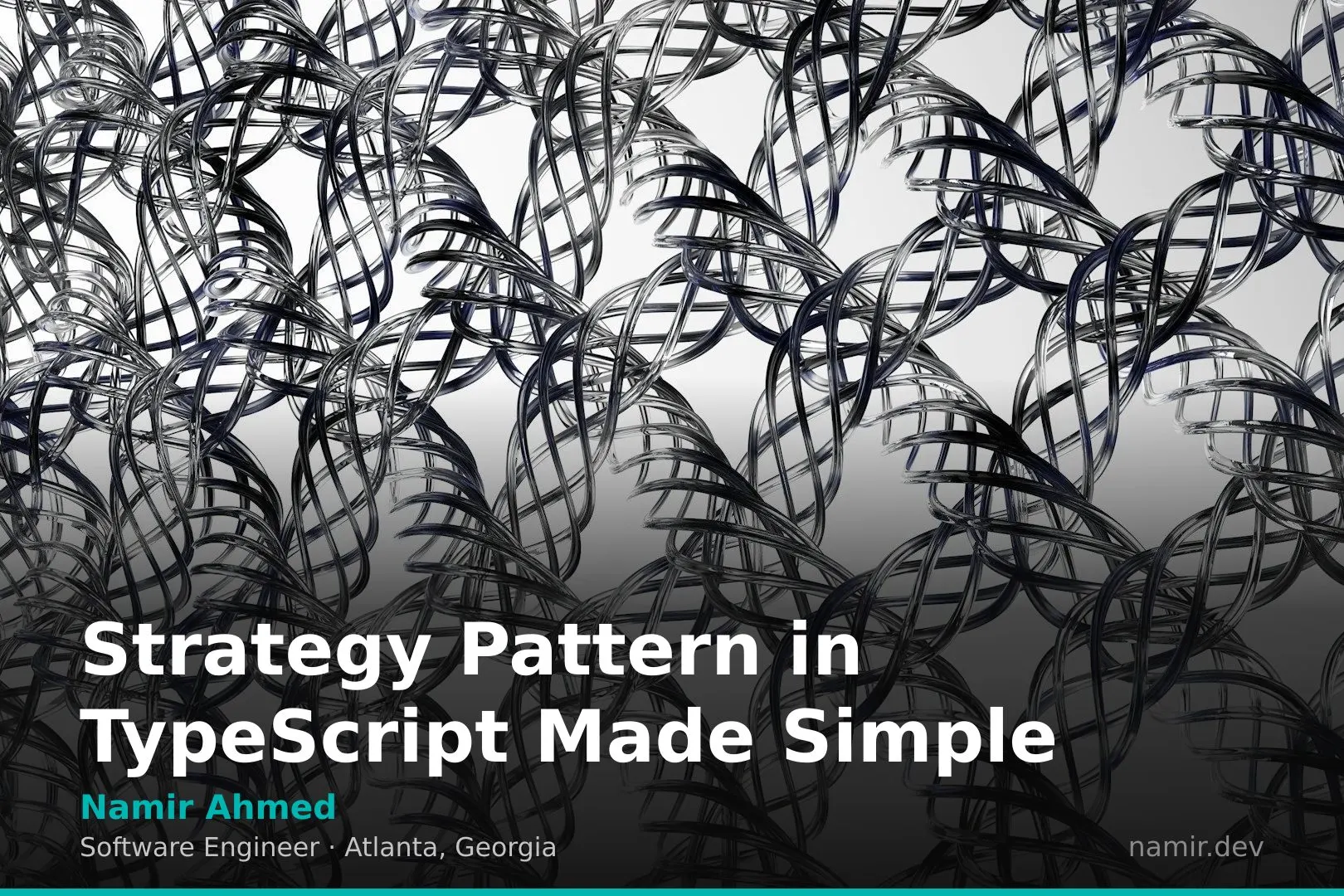 Strategy pattern flowchart for an article by Atlanta based Software Engineer, Namir Ahmed.