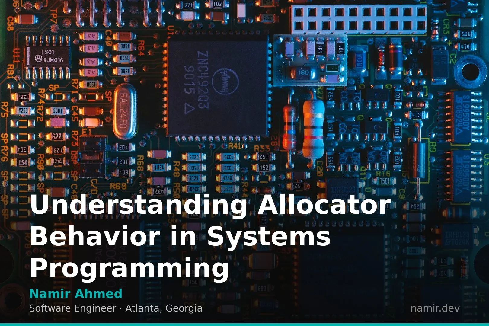 Rows of computer memory chips for an article by Atlanta based Software Engineer, Namir Ahmed.