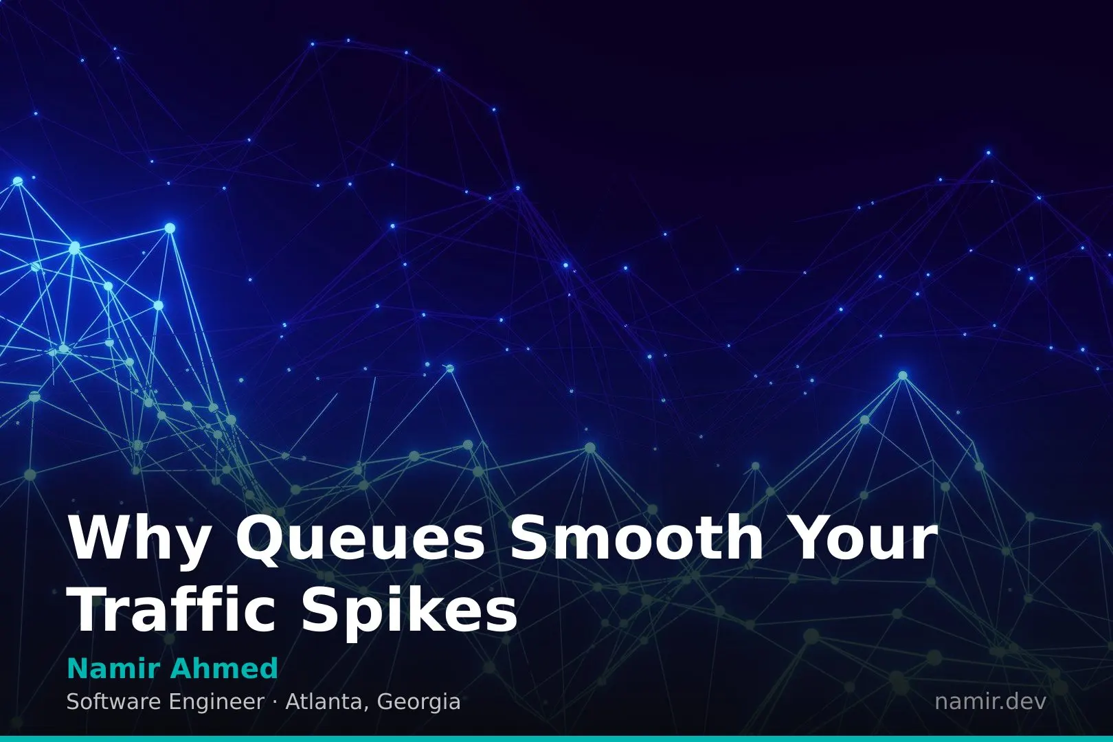 Data flow visualization for an article by Atlanta based Software Engineer, Namir Ahmed.