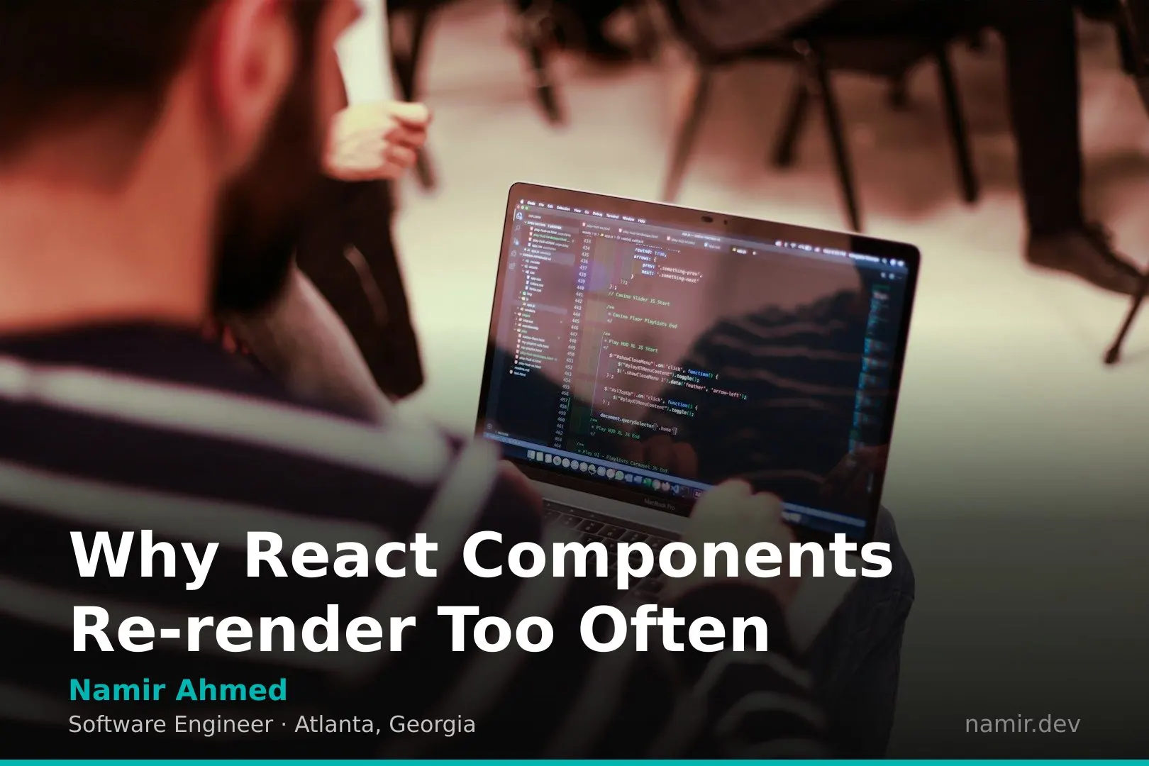 React component hierarchy visualization for an article by Atlanta based Software Engineer, Namir Ahmed.
