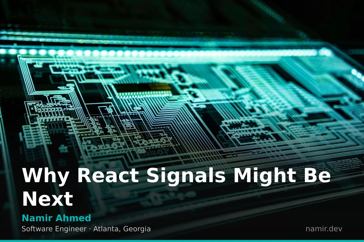Abstract circuits for an article by Atlanta based Software Engineer, Namir Ahmed.